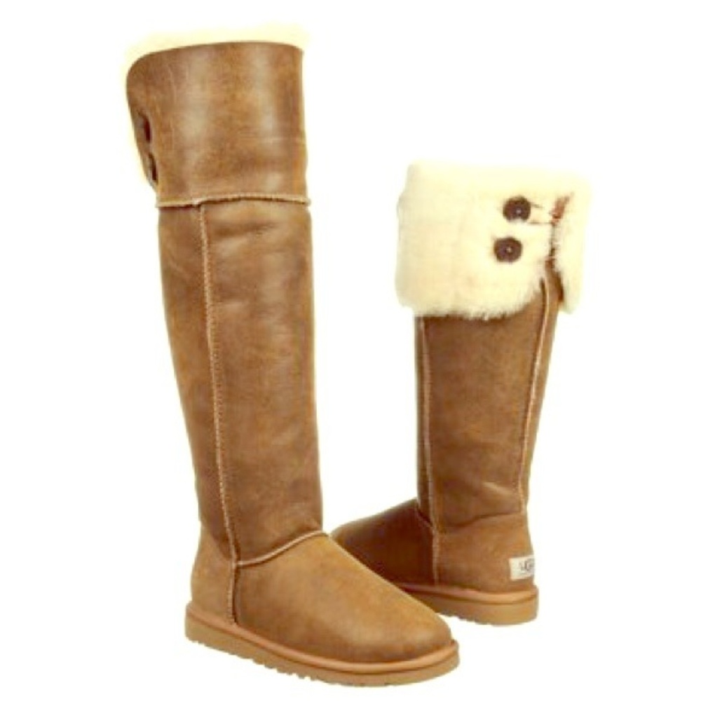 UGG - Over the Knee Bailey Button Boot - Size 8